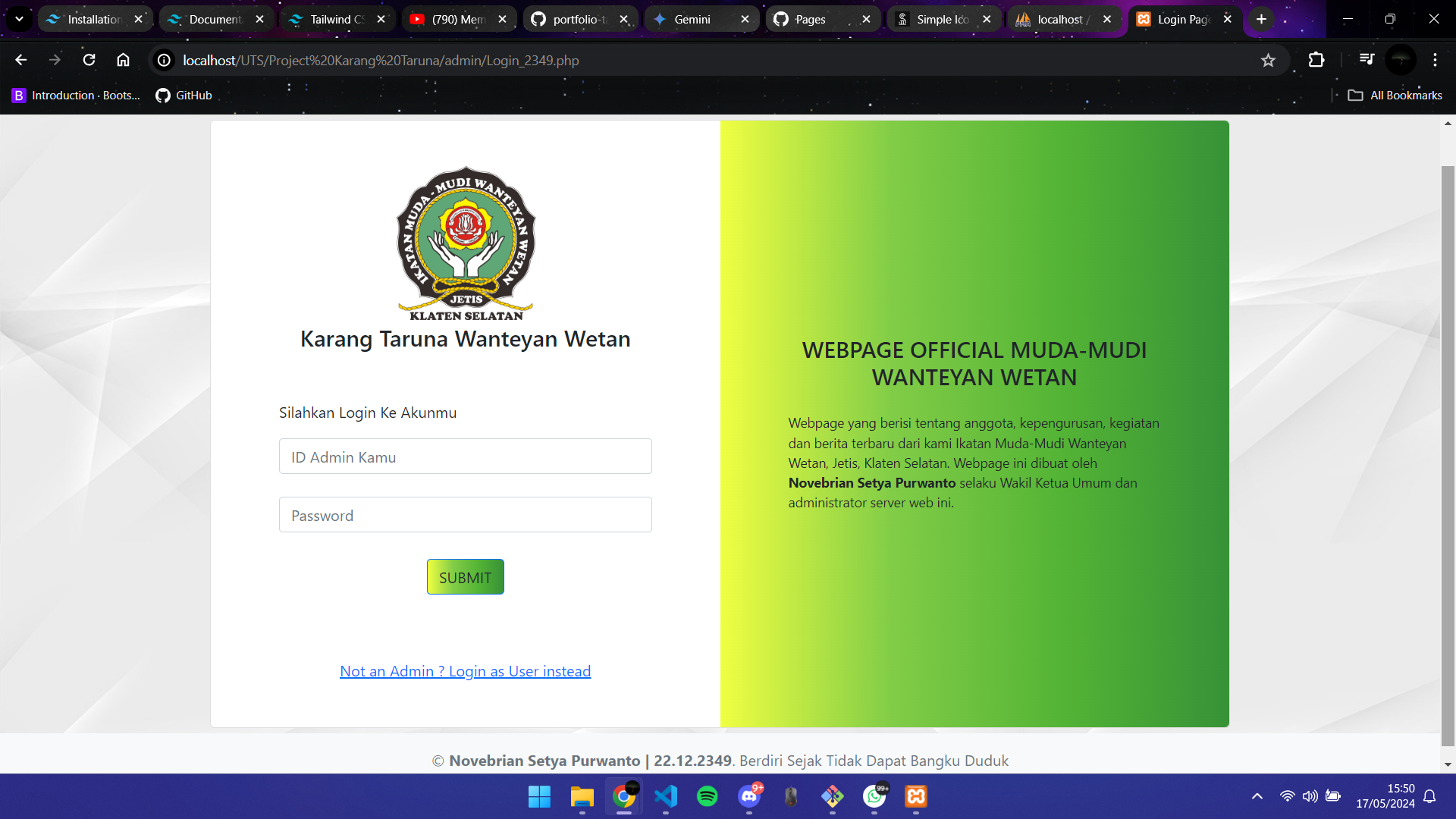 Karang Taruna Wanteyan Wetan Page